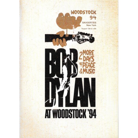 BOB DYLAN "At Woodstock 1994" DVD.