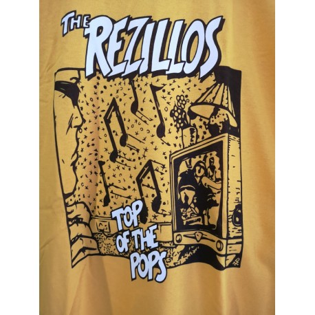 CAMISETA THE REZILLOS "Top Of The Pops" Amarilla.
