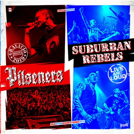 PILSENERS / SUBURBAN REBELS "Live & Loud" LP.