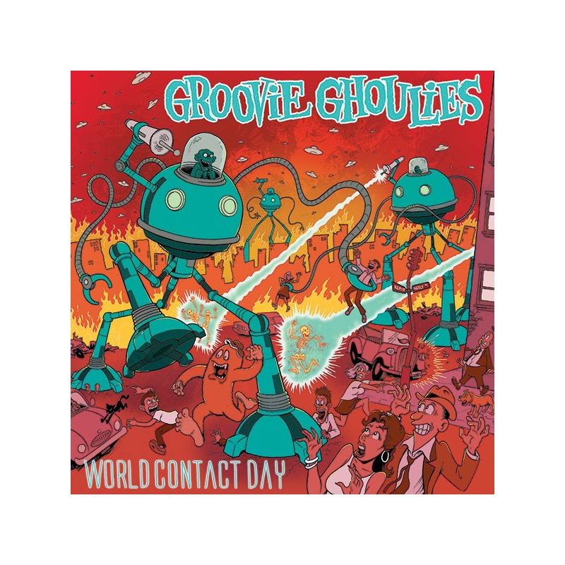 GROOVIE GHOULIES World Contact Day LP Color H Records