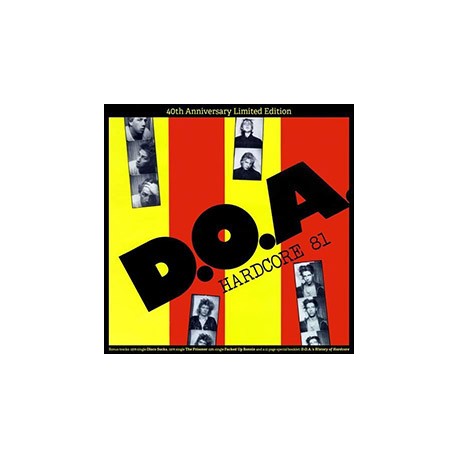 D.O.A. "Hardcore '81" LP 40th Anniversasry.